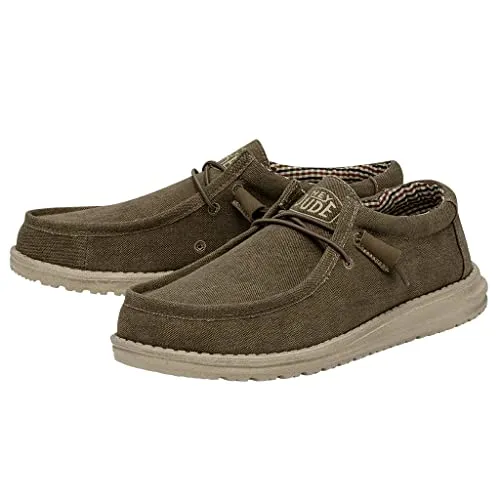 Hey Dude Men's Wally Nut Size 10 | Men’s Shoes | Men's Lace Up Loafers | Comfortable & Light-Weight