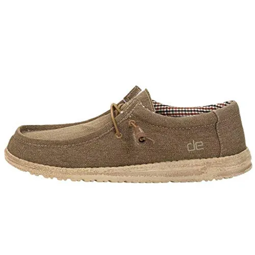 Hey Dude Men's Wally Nut Size 10 | Men’s Shoes | Men's Lace Up Loafers | Comfortable & Light-Weight