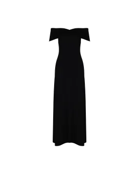 JIL OFF-SHOULDER DRESS BLACK