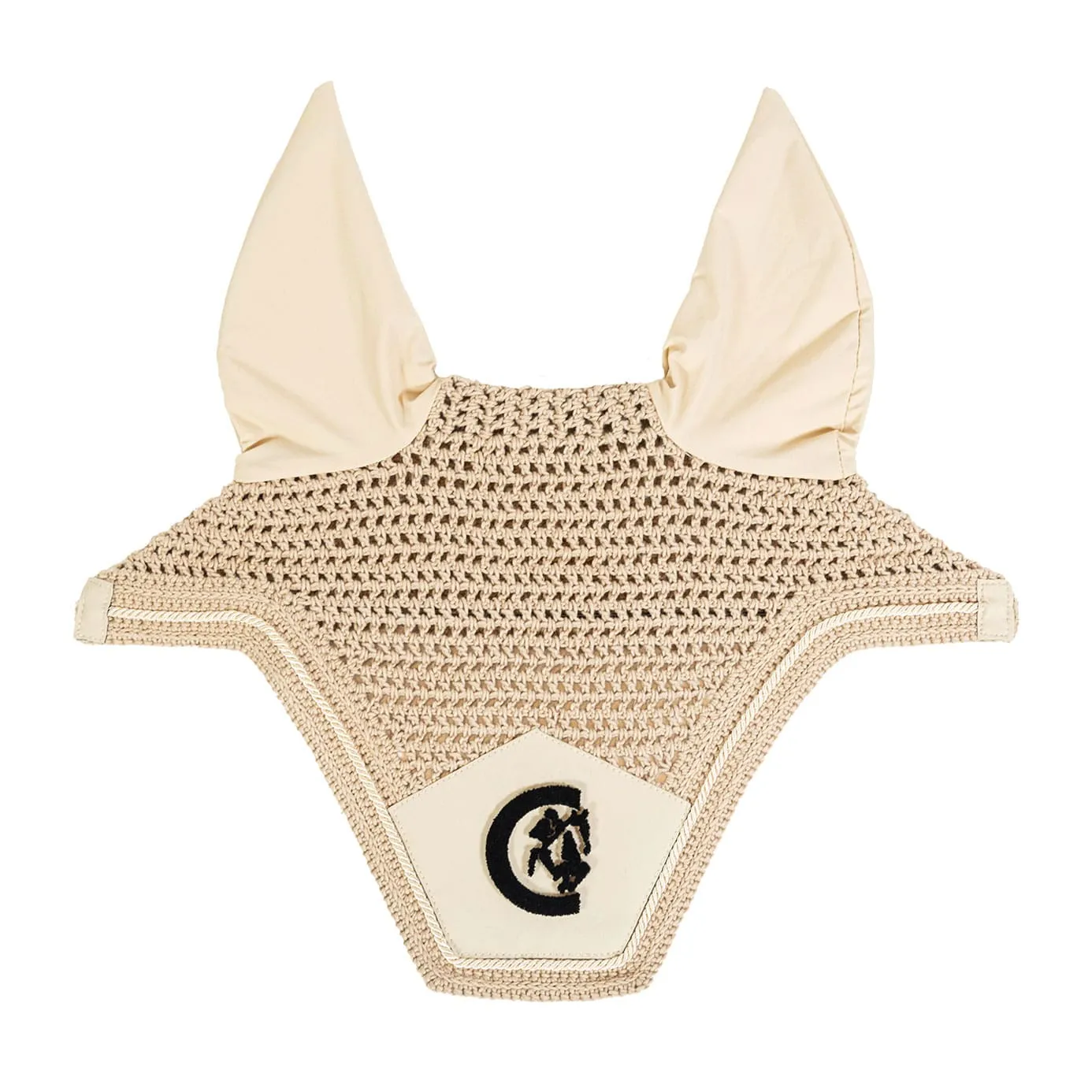 Kentucky Horsewear Wellington 3D Logo Fly Veil - Beige