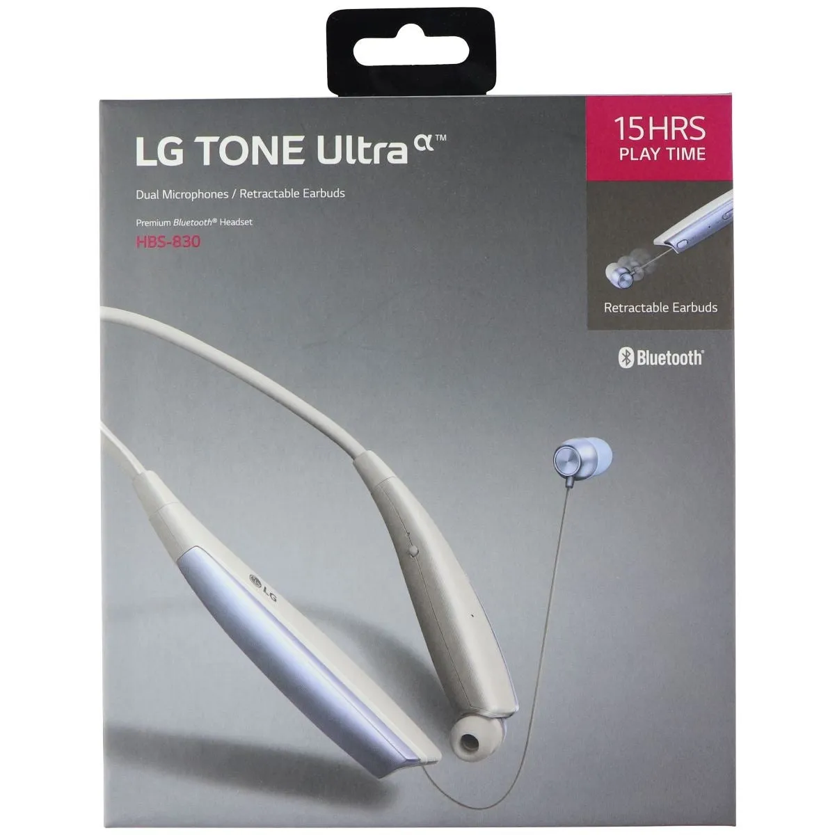 LG HBS-830 Tone Ultra Stereo Bluetooth Headset - White