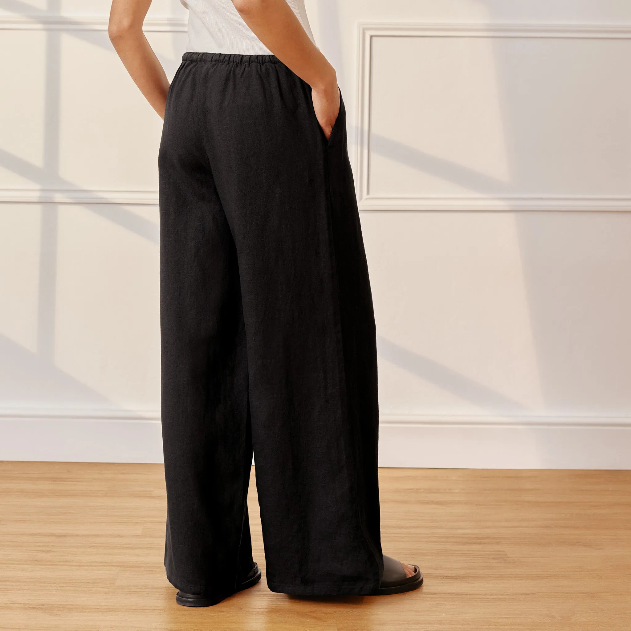 Linen Drawstring Trouser by Albaray