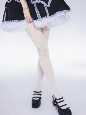 Lolita vine lace tights