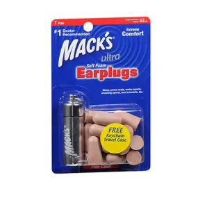 Macks Ultra Soft Foam Earplugs 7 Pair By Mack's