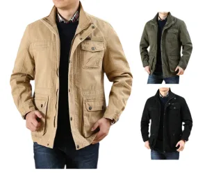 Men Military Jacket Multi-Pocket Casual Tactical Jackets Male Caquetá Hombre | 9885