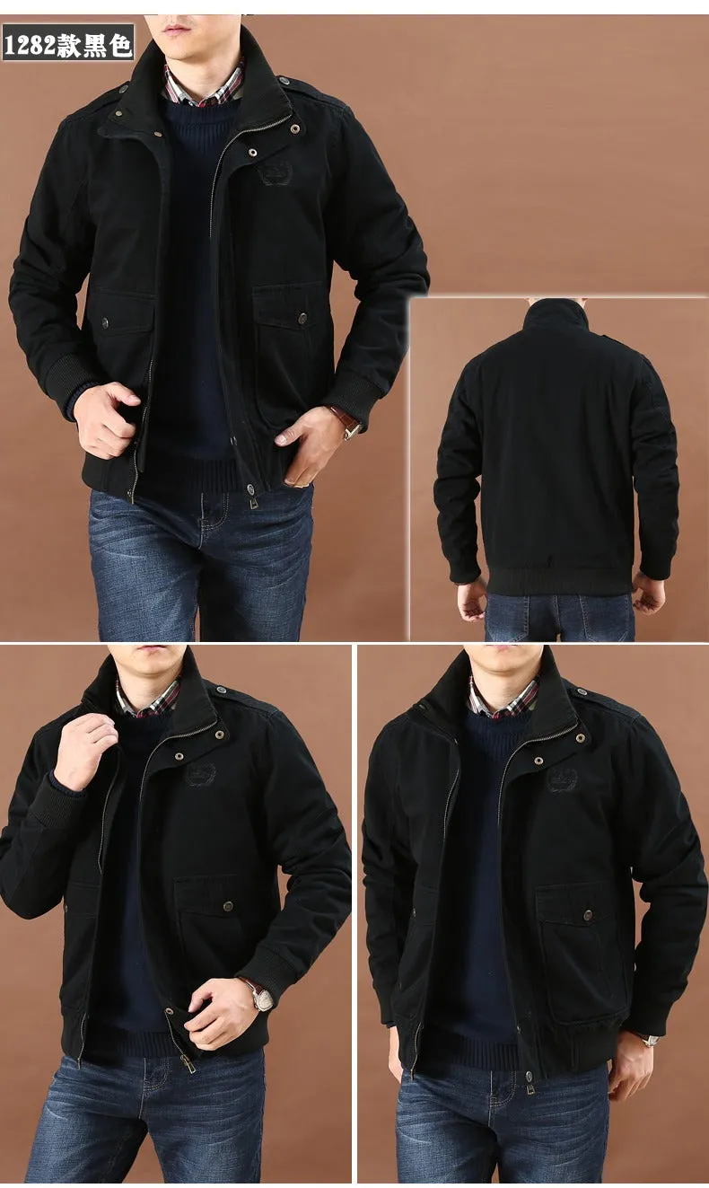 Men Military Jacket Multi-Pocket Casual Tactical Jackets Male Caquetá Hombre | 9885