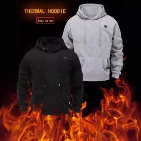 Men's Heated USB Brushed Pullover Hoody