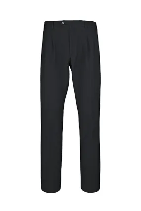 Micro-check Double-Pleat Trousers