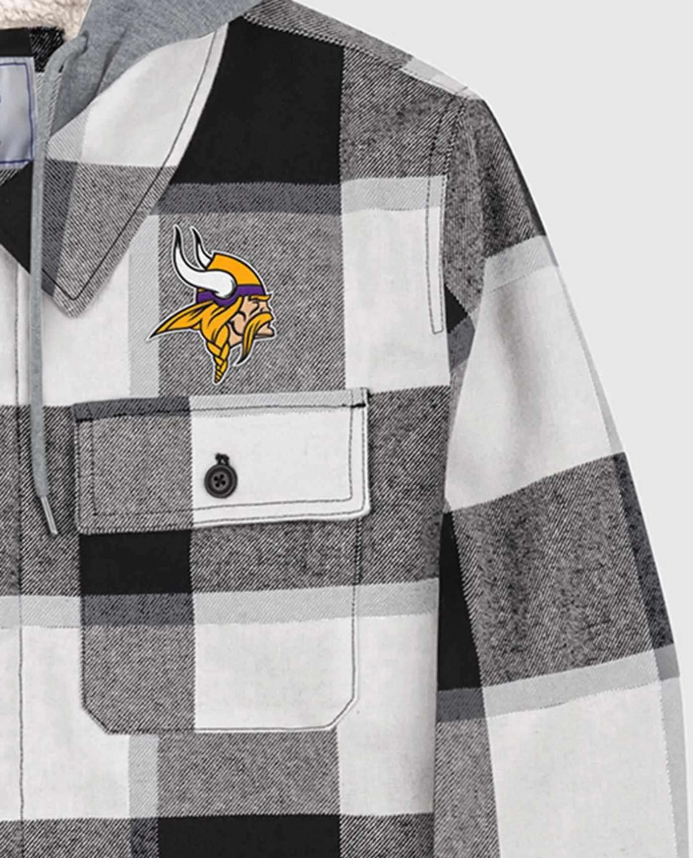 Minnesota Vikings The Big Joe Sherpa Lined Plaid Jacket