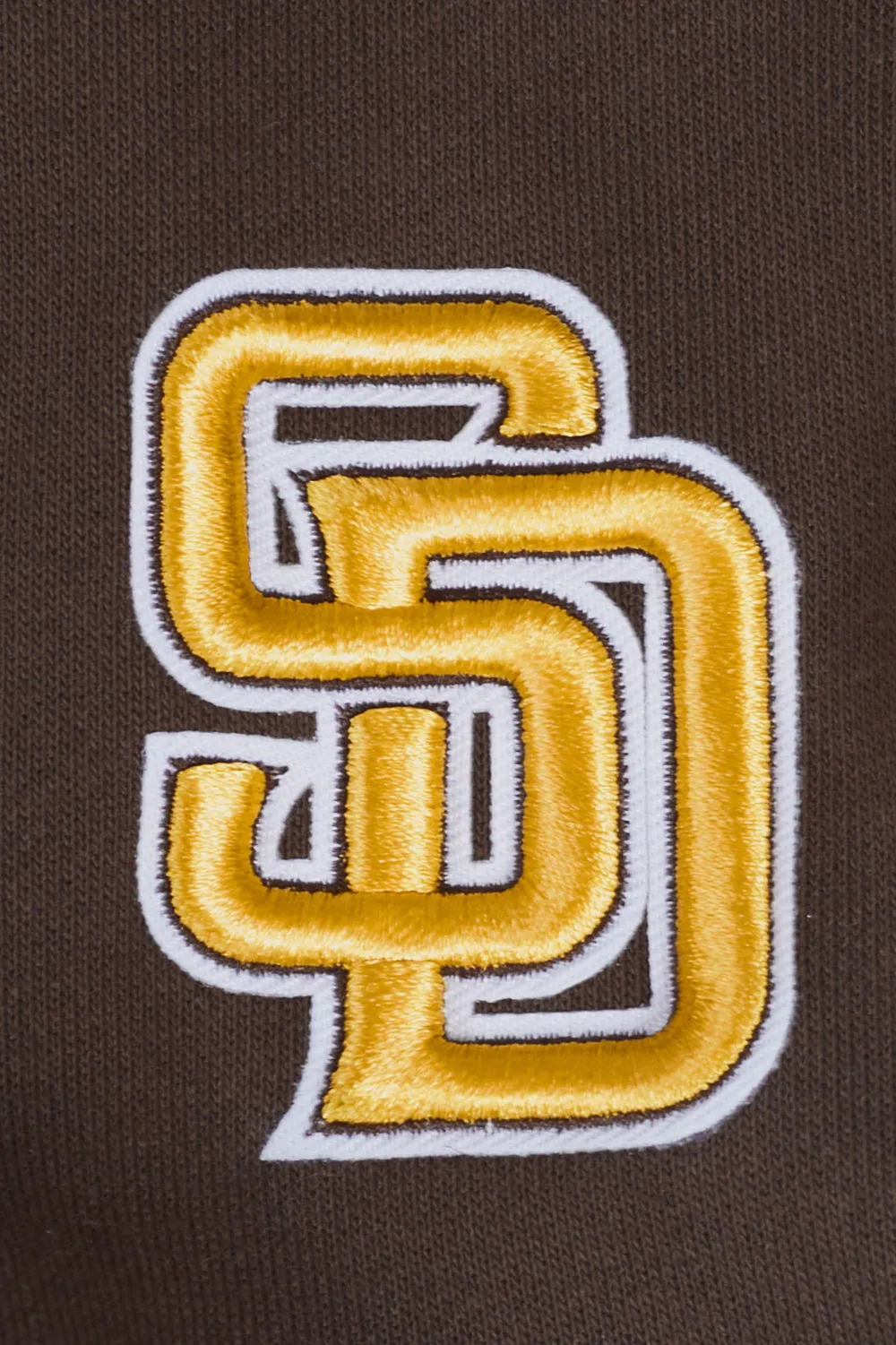 MLB SAN DIEGO PADRES MASHUP WOMEN'S RIB CROPPED PO HOODIE (BROWN)