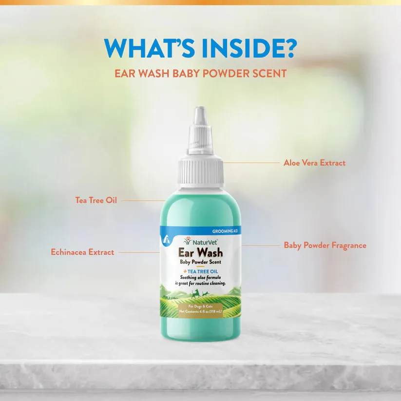 NaturVet - Ear Wash with Tea Tree Oil