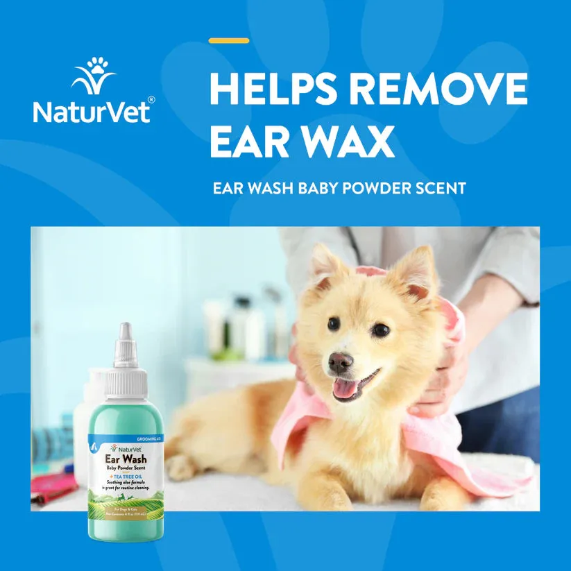 NaturVet - Ear Wash with Tea Tree Oil