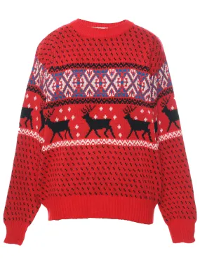 Nordic Red Jumper - XL