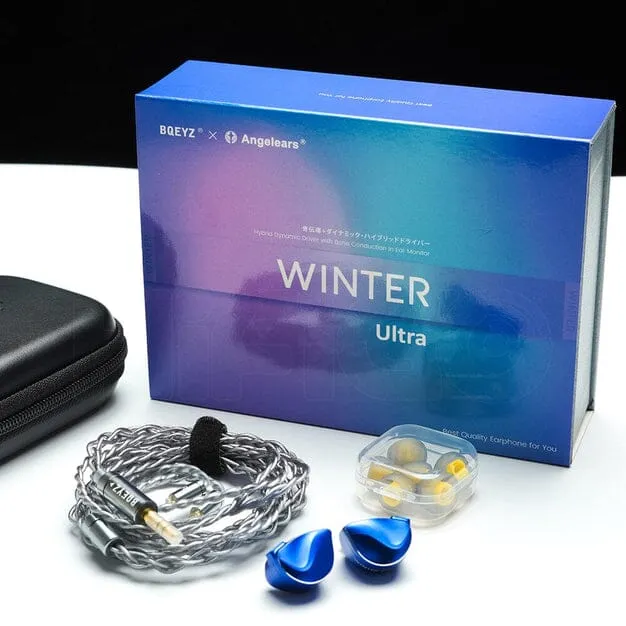 Open Box BQEYZ Winter Ultra 1DD 1BC HiFi Dynamic Driver PZT Bone Conduction In-Ear Monitors