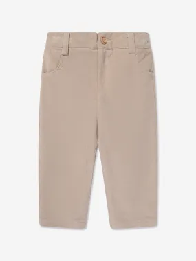 Paz Rodriguez Boys Cotton Trousers in Beige