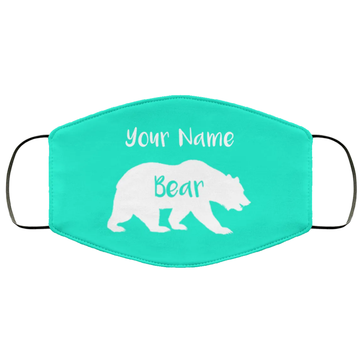 Personalized Bear Face Mask