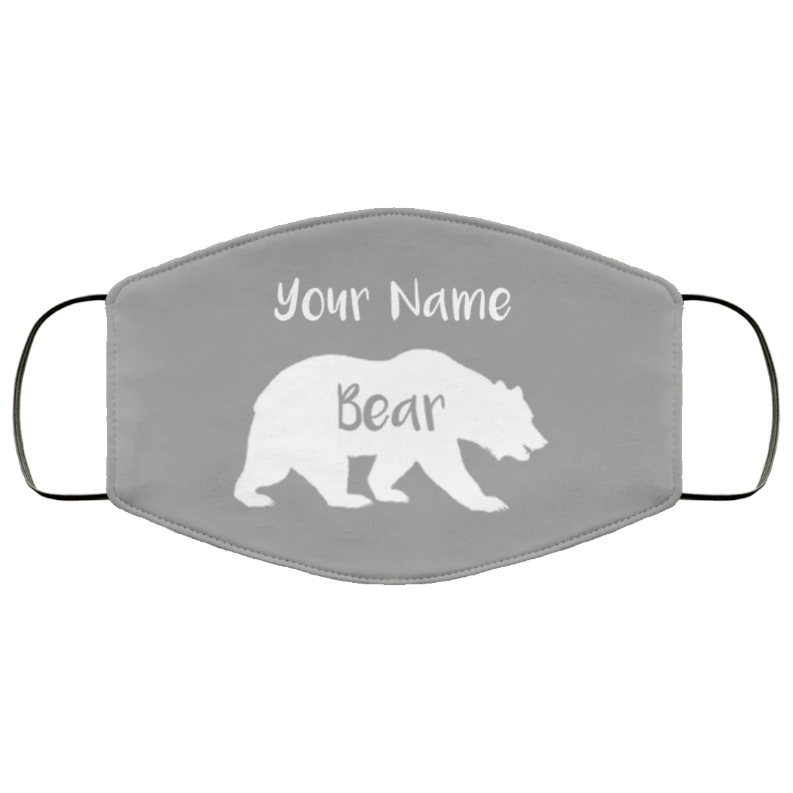 Personalized Bear Face Mask