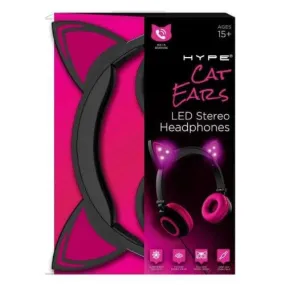 Pink LED Cat Ear: Hype - Headphones