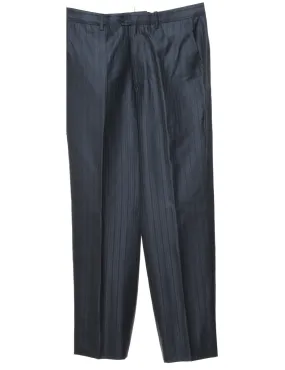 Pinstriped Trousers - W34 L31