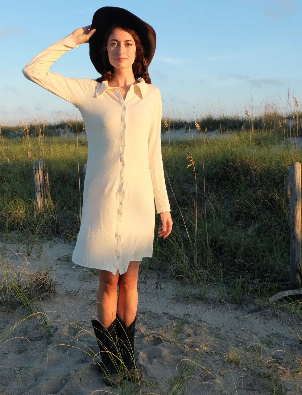 Prairie Button Front Simplicity Short Dress