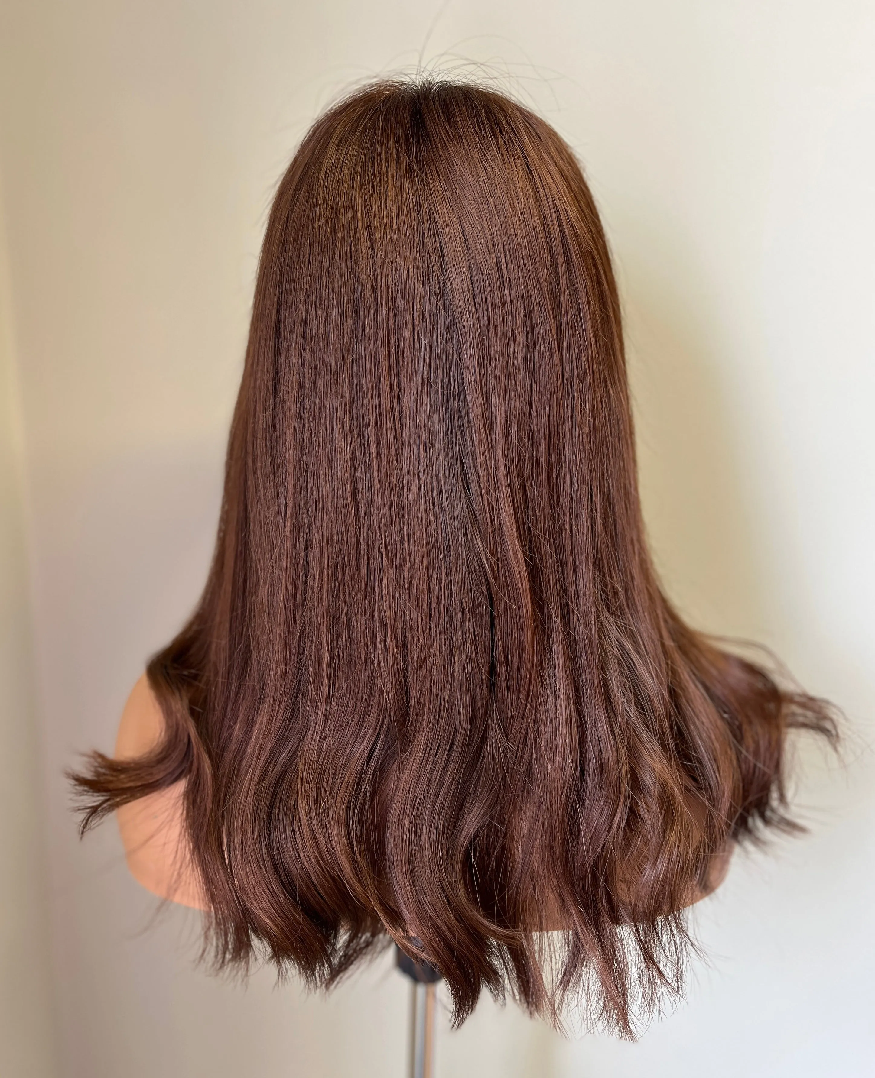 Preloved, Be Unique Wigs by Charlotte, Custom made wig | Human hair | Chestnut brown | Small cap | 18" length