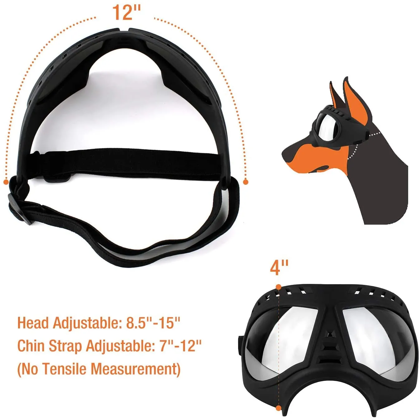 QUMY Dog Goggles Large Breed