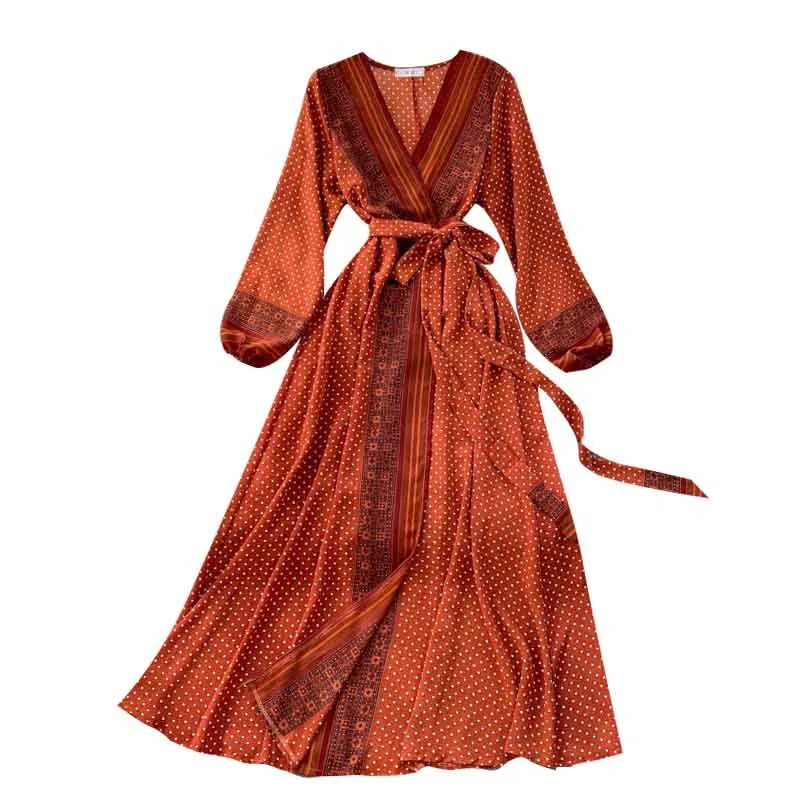 Retro Bohemian Dress, Boho Dress For Women