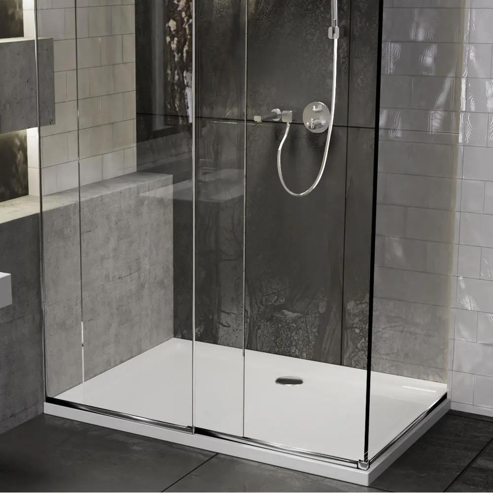 Roman Stone Solid Surface Anti Slip Shower Tray - 1500 x 900 x 40mm