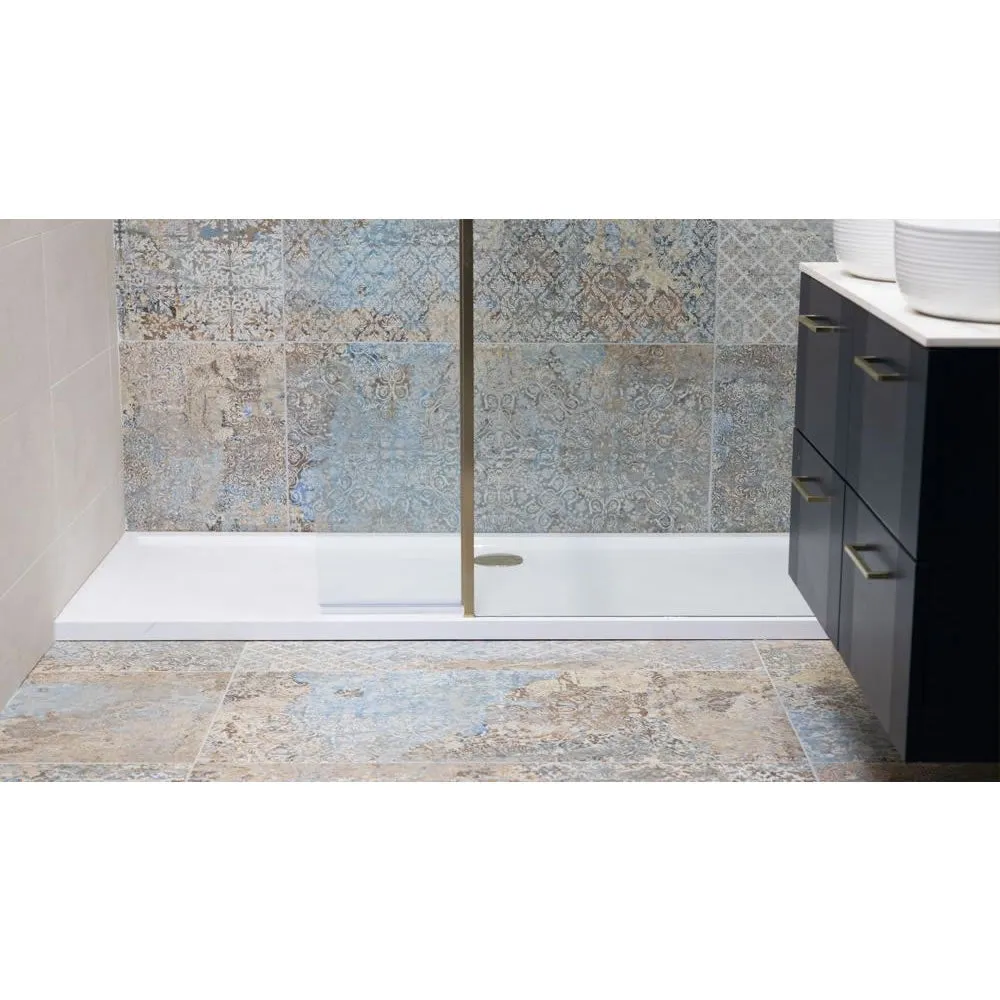 Roman Stone Solid Surface Anti Slip Shower Tray - 1500 x 900 x 40mm