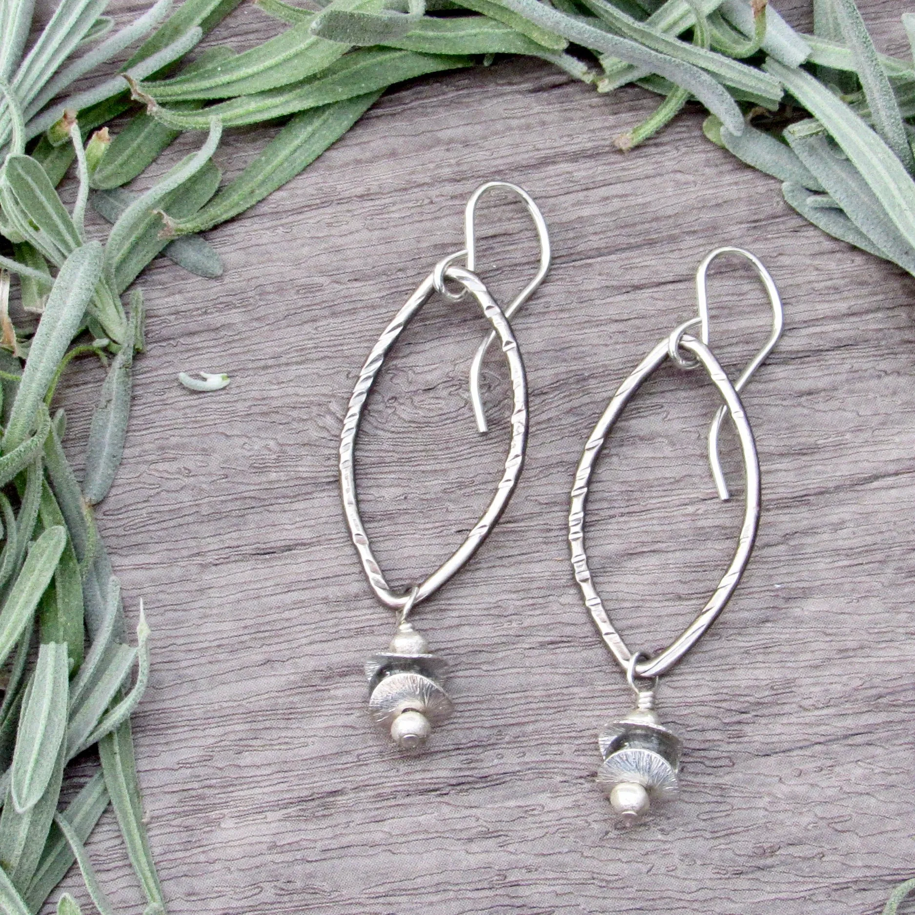 Rustic Labradorite Earrings