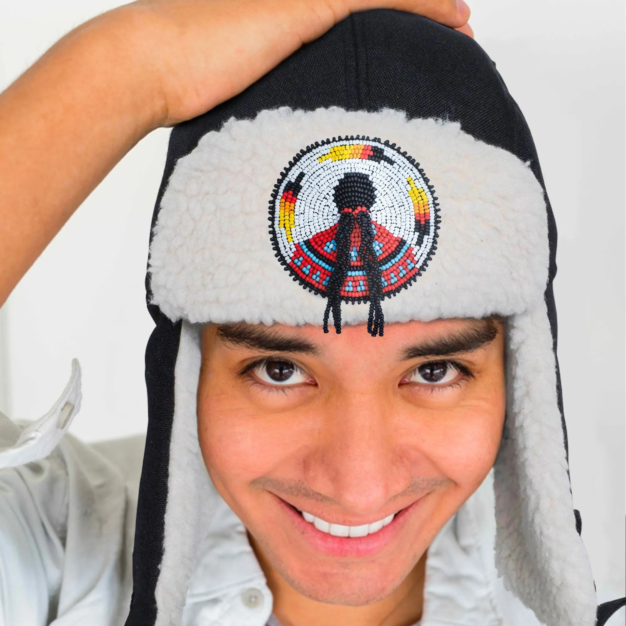 SALE 50% OFF - MMIW Winter Trapper Hats for Men Women Native American Style