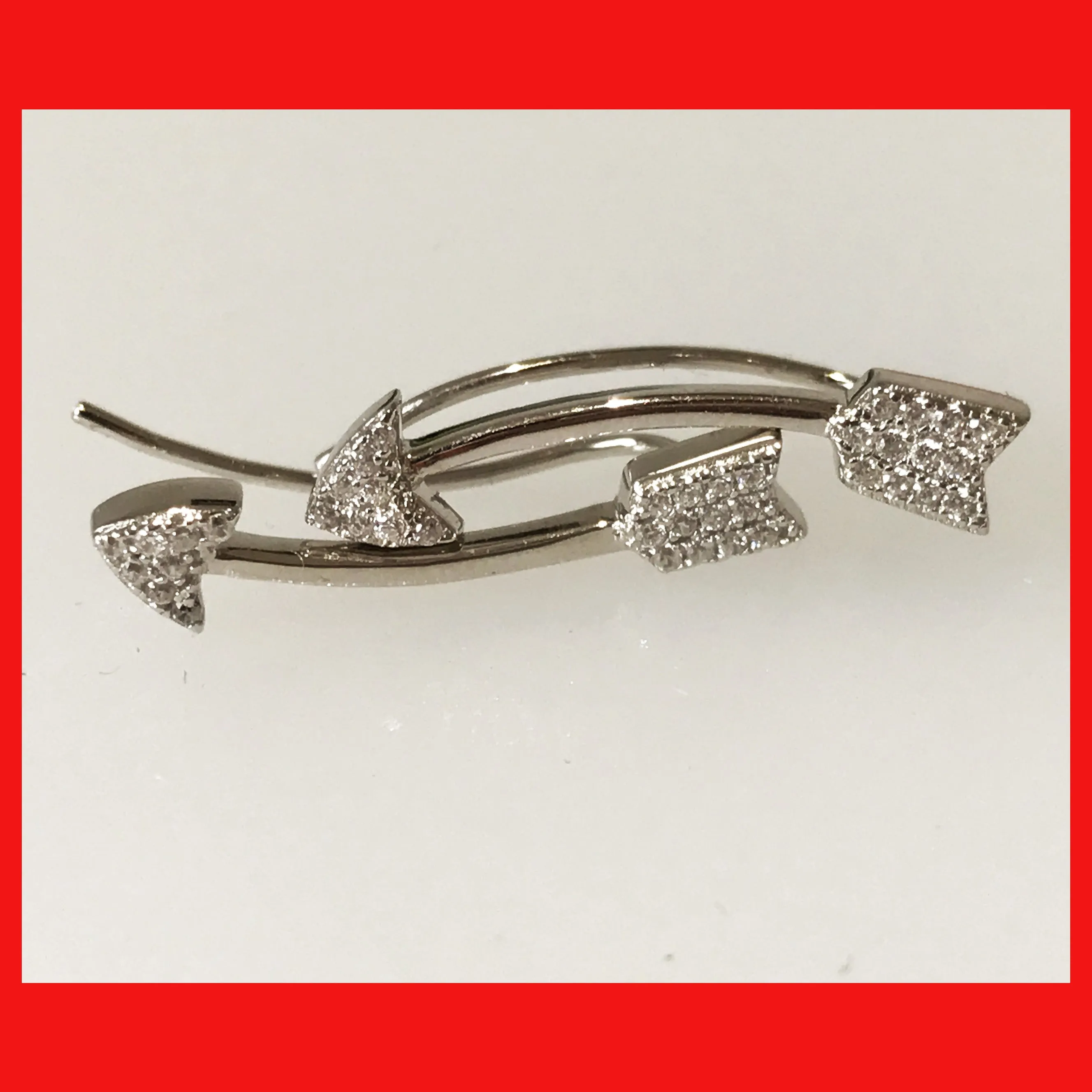 Silver Arrow Ear Climber