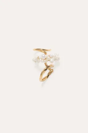 Surfacing II - Pearl and Gold Vermeil Ear Cuff