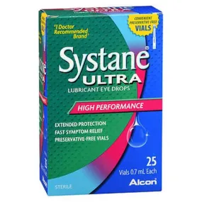 Systane Ultra Lubricant Eye Drops 25 Vials By Systane