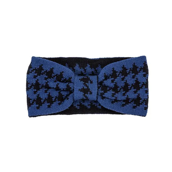 TEEK - HOUNDSTOOTH BOW HEADBAND