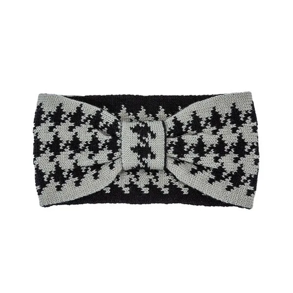 TEEK - HOUNDSTOOTH BOW HEADBAND