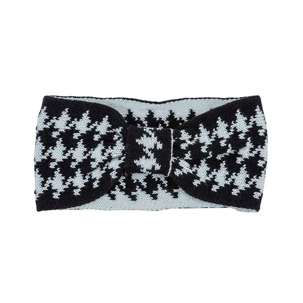 TEEK - HOUNDSTOOTH BOW HEADBAND