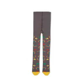 The Bonnie Mob Nada Rainbow Tights - Grey