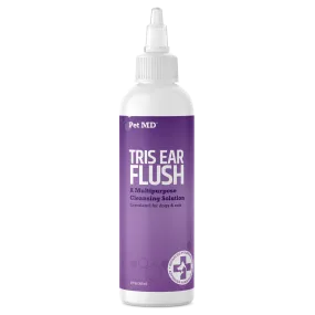 Tris Ear Flush Antiseptic Ear Cleaning Solution for Dogs & Cats - 12 oz