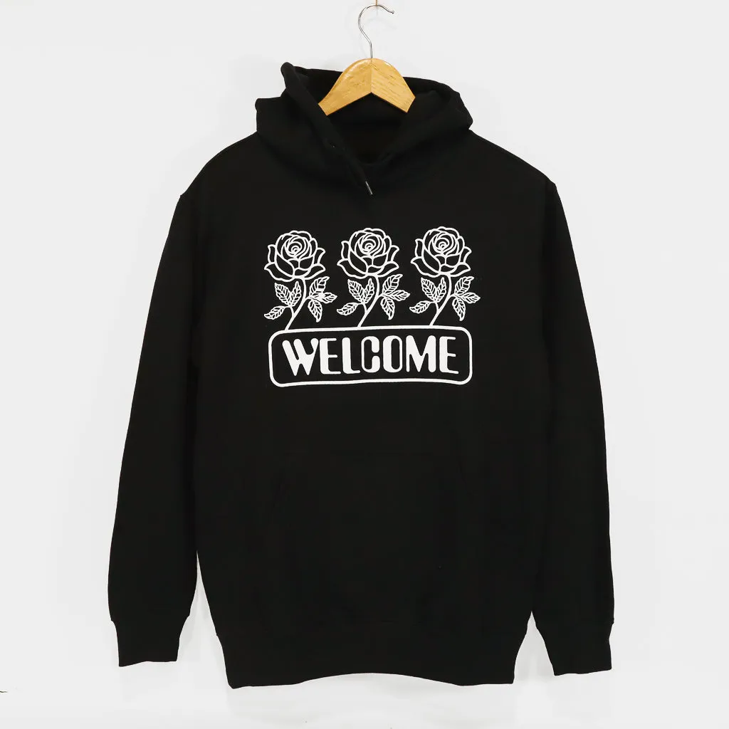 Welcome Skate Store - Roses Pullover Hooded Sweatshirt - Black