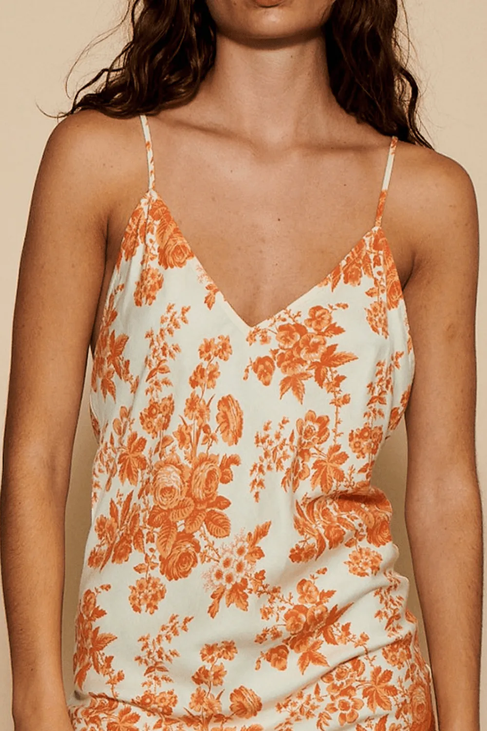 Wilda Slip Dress Orange