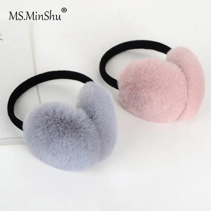 Winter Rabbit Fur Earmuff