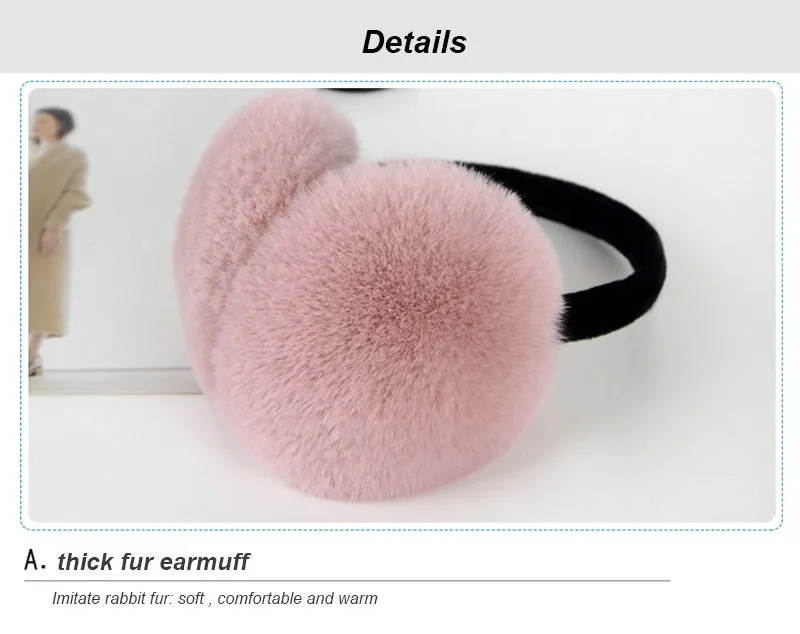 Winter Rabbit Fur Earmuff