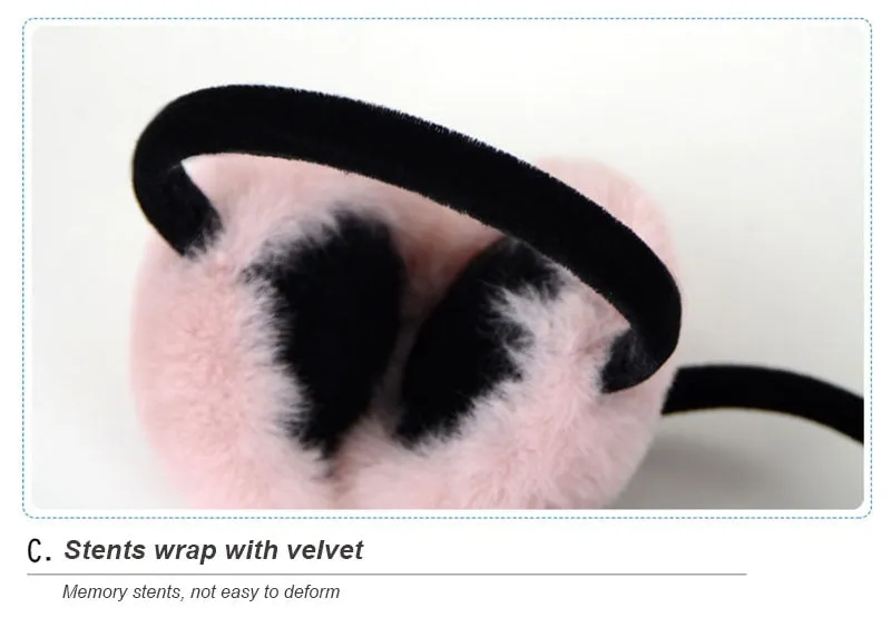 Winter Rabbit Fur Earmuff