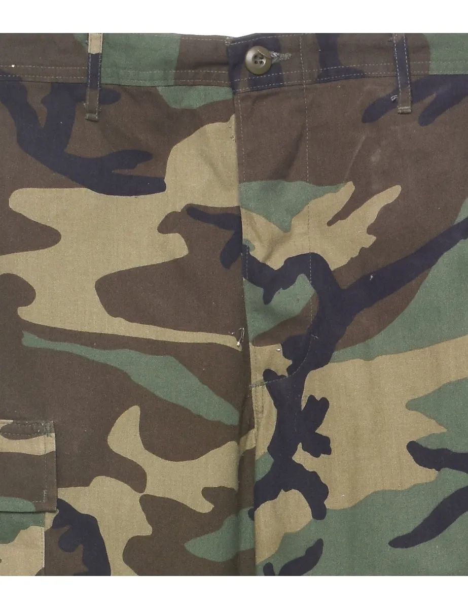 Woodland Camouflage Combat Trousers - W33 L34